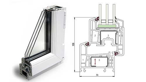 Балконный блок 1500 x 2200 - REHAU Delight-Design 40 мм Коломна