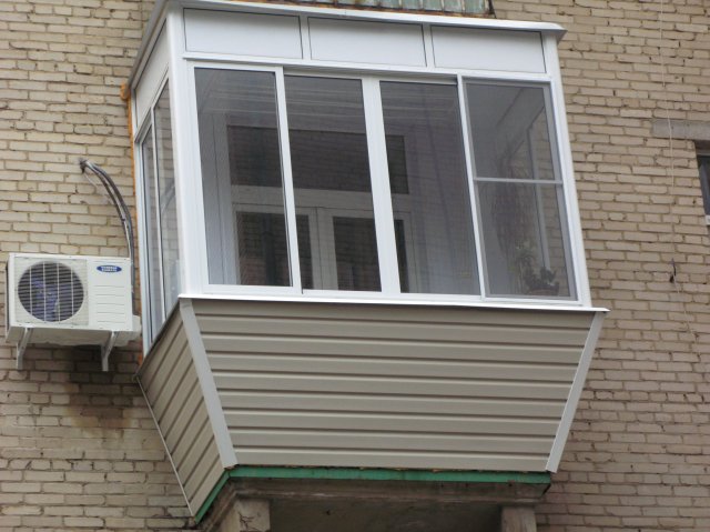Остекление балконов в хрущевке с выносом по цене от производителя Коломна
